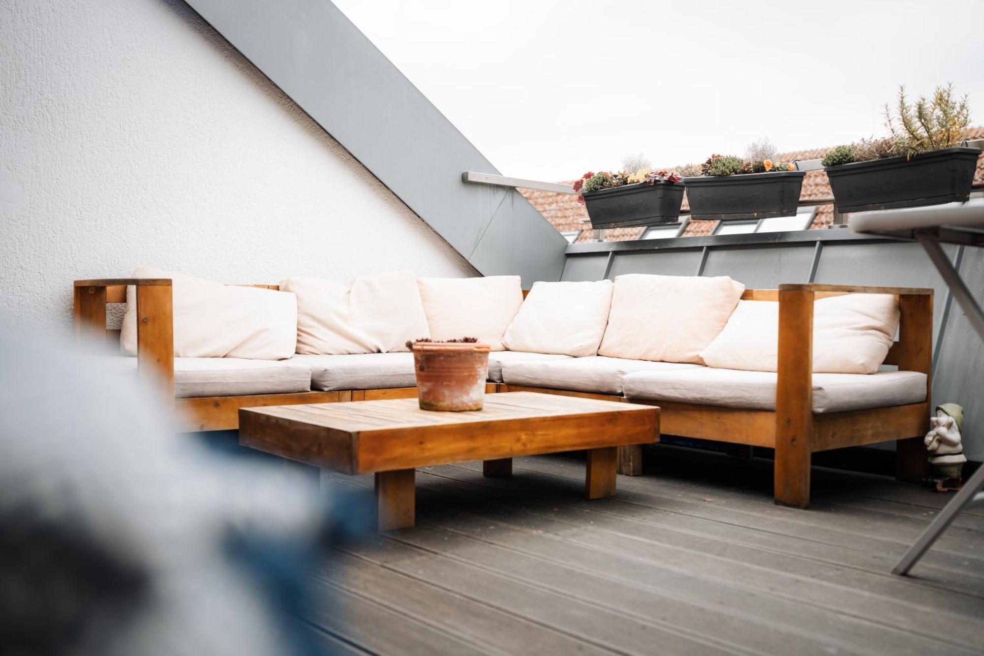 Hostel มานไฮม์ ภายนอก รูปภาพ Rooftop terrace